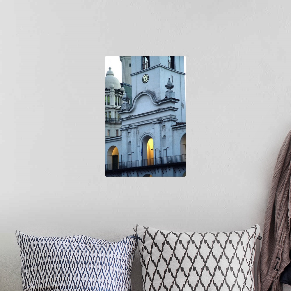A bohemian room featuring Argentina, Buenos Aires, Buenos Aires, Plaza de Mayo, Clock tower