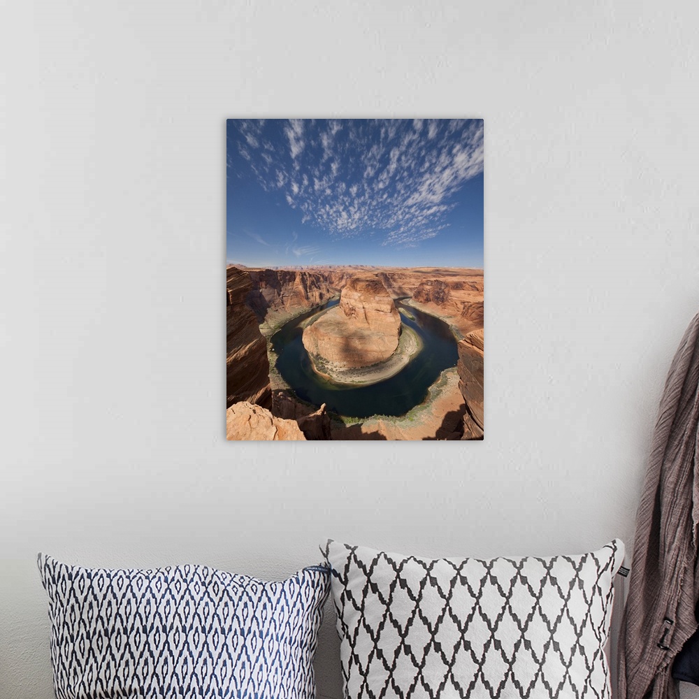 A bohemian room featuring USA, Arizona, Page, Horseshoe Bend Canyon from the view point.