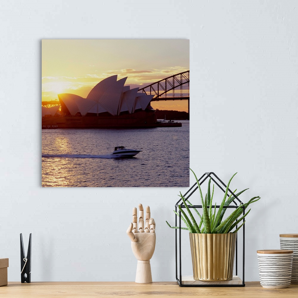 A bohemian room featuring Australia, New South Wales, Sydney, Sydney Opera House and Harbour Bridge