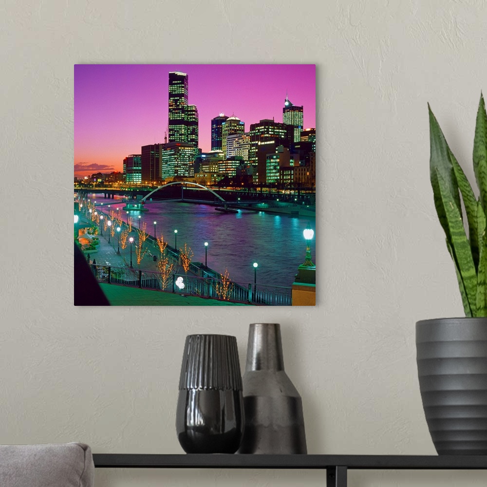 A modern room featuring Australia, Victoria, Melbourne, Skyline and Yarra river