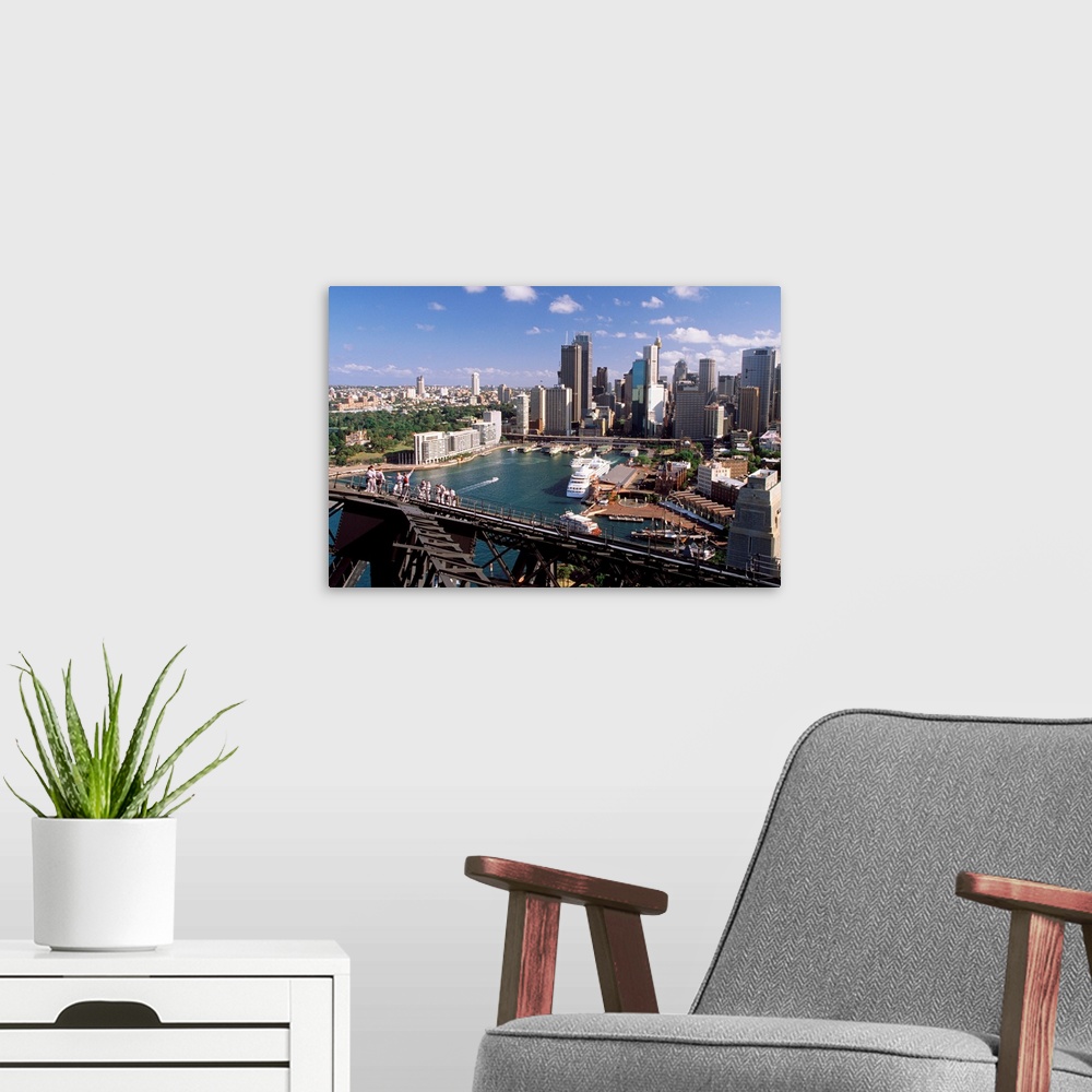 A modern room featuring Australia, New South Wales, Sydney, Sydney Harbour Bridge, bridgeclimb