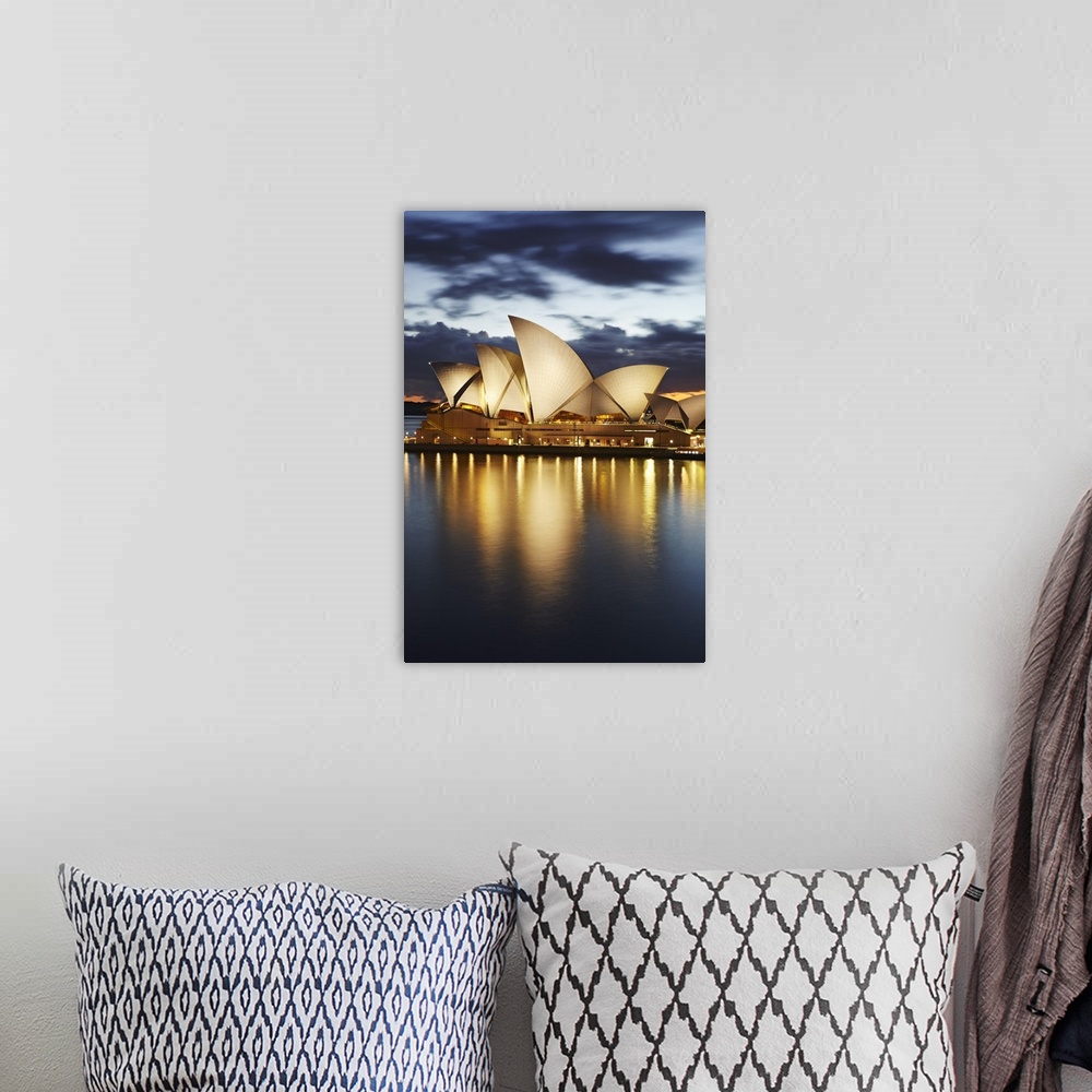A bohemian room featuring Australia, Sydney, Sydney Opera House, Sydney Harbor Bridge, Sydney Opera House at night