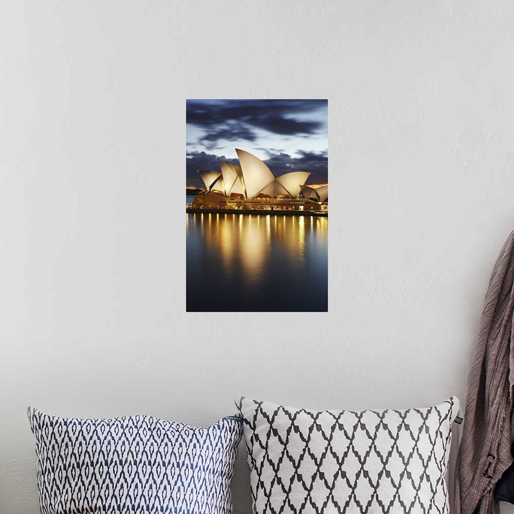 A bohemian room featuring Australia, Sydney, Sydney Opera House, Sydney Harbor Bridge, Sydney Opera House at night