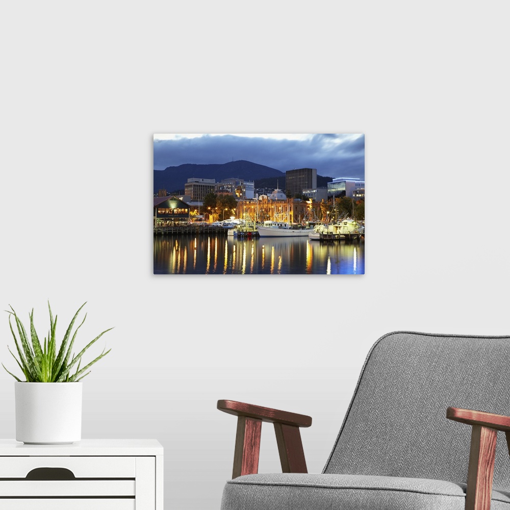 A modern room featuring Australia, Tasmania, Hobart, Sullivan's Cove, Hobart Harbor