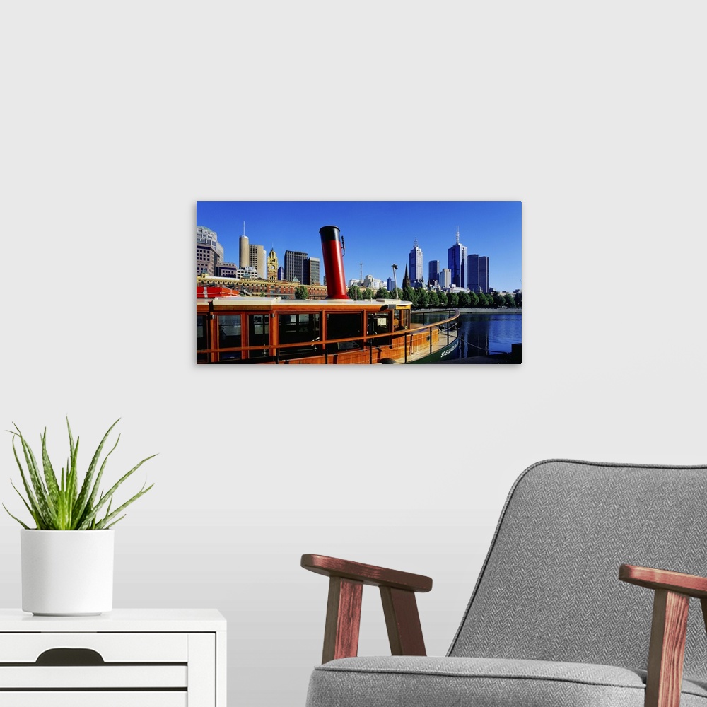 A modern room featuring Australia, Victoria, Melbourne, Ferry boat and city