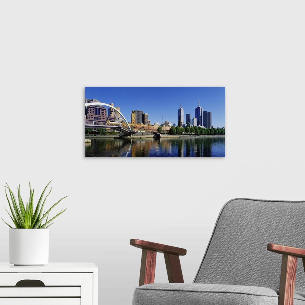 A modern room featuring Australia, Victoria, Melbourne, View of the city