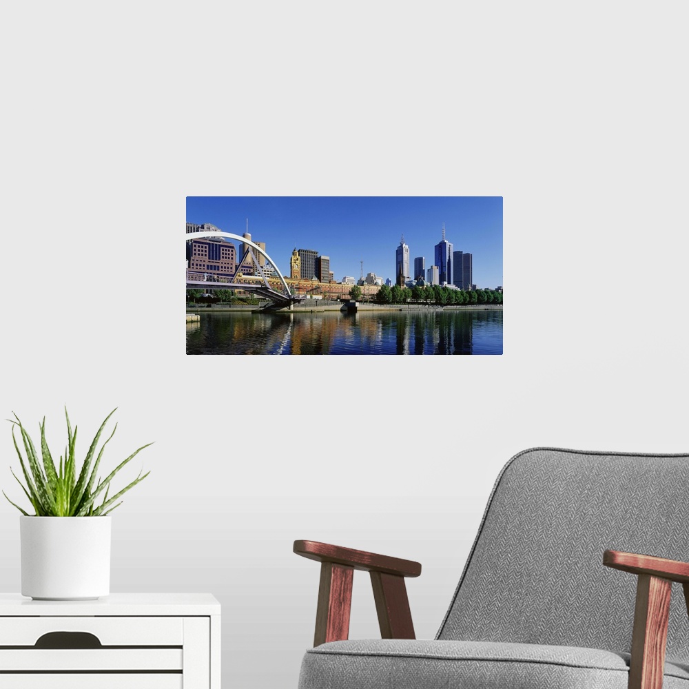 A modern room featuring Australia, Victoria, Melbourne, View of the city