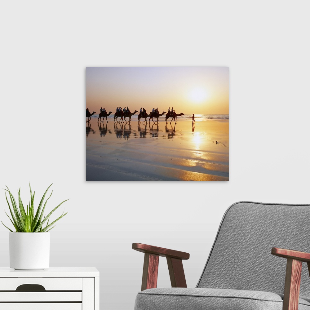 A modern room featuring Australia, Western Australia, Broome, Broome village, sunset at Cable Beach