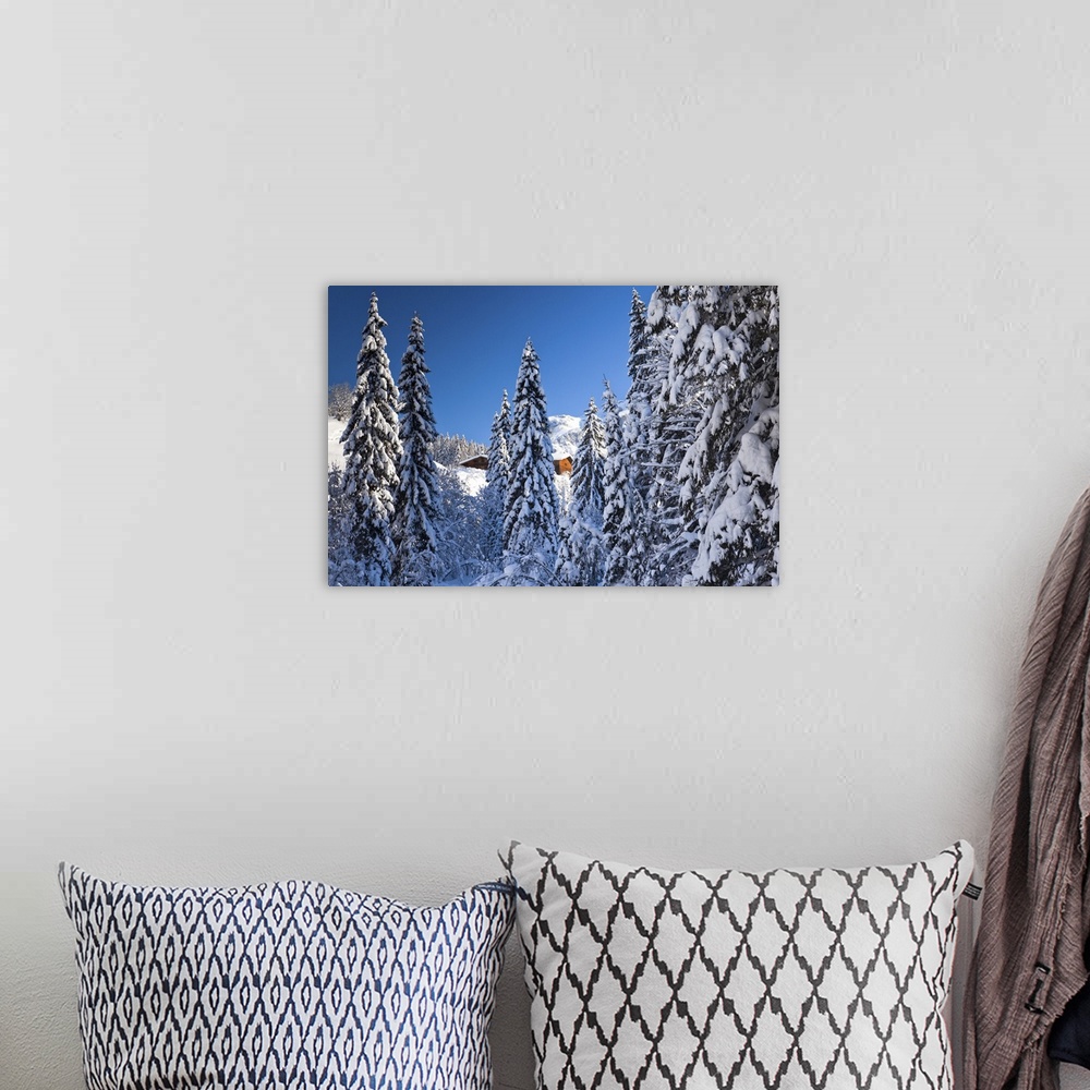 A bohemian room featuring Austria, Salzburg, Pongau, Filzmoos, winter landscape at Neuberg
