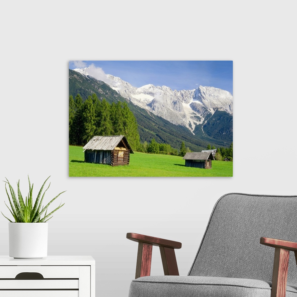 A modern room featuring Austria, Tyrol, Mieminger Gebirge range