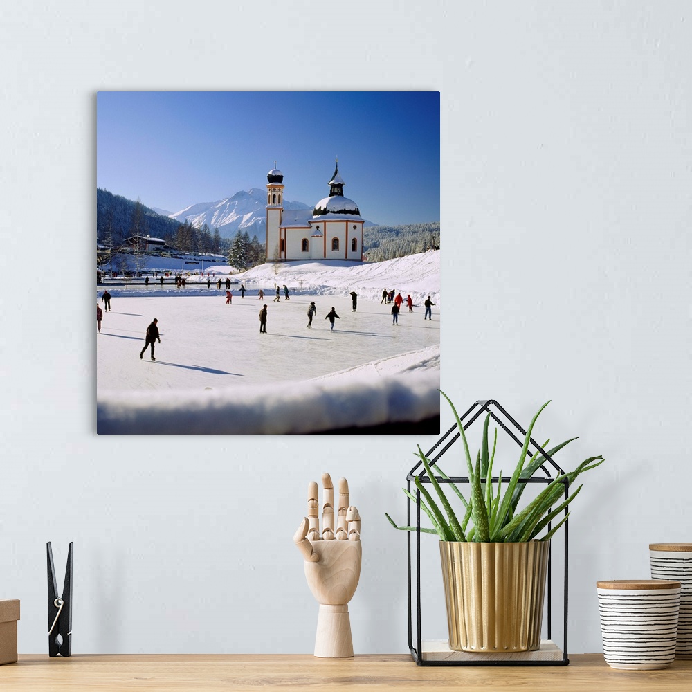 A bohemian room featuring Austria, Tyrol, Seefeld village, ice skating and Seekirche