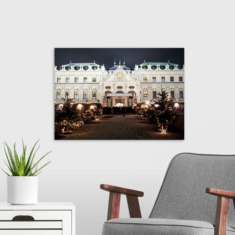 A modern room featuring Austria, Vienna, Central Europe, Vienna, Belvedere Palace, Christmas market