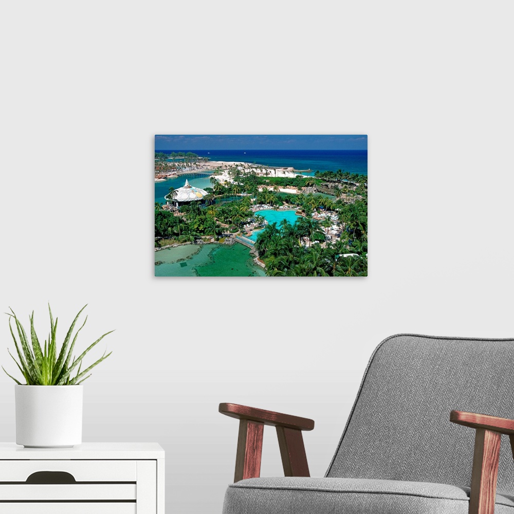 A modern room featuring Bahamas, Nassau, Aerial view of Paradise Island and Atlantis Resort