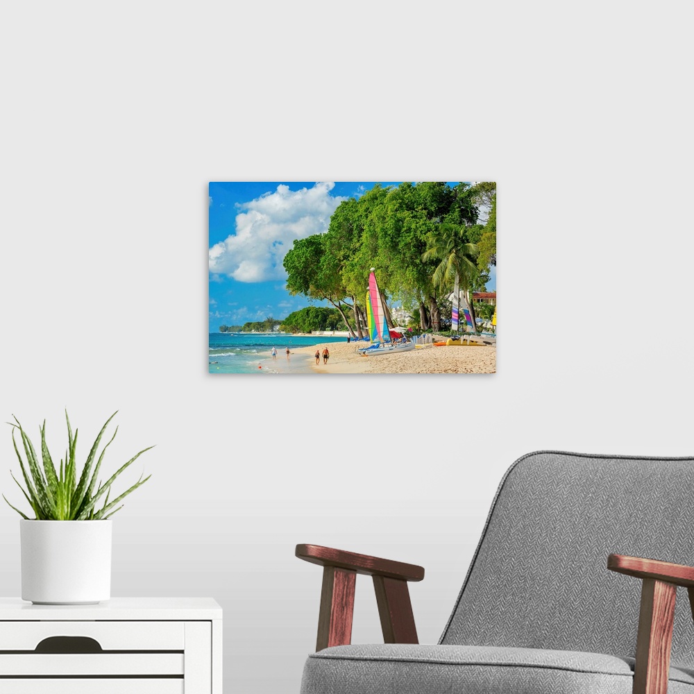 A modern room featuring Barbados, Saint James, Tropics, Antilles, Lesser Antilles, Windward Islands, Caribbean, West Indi...