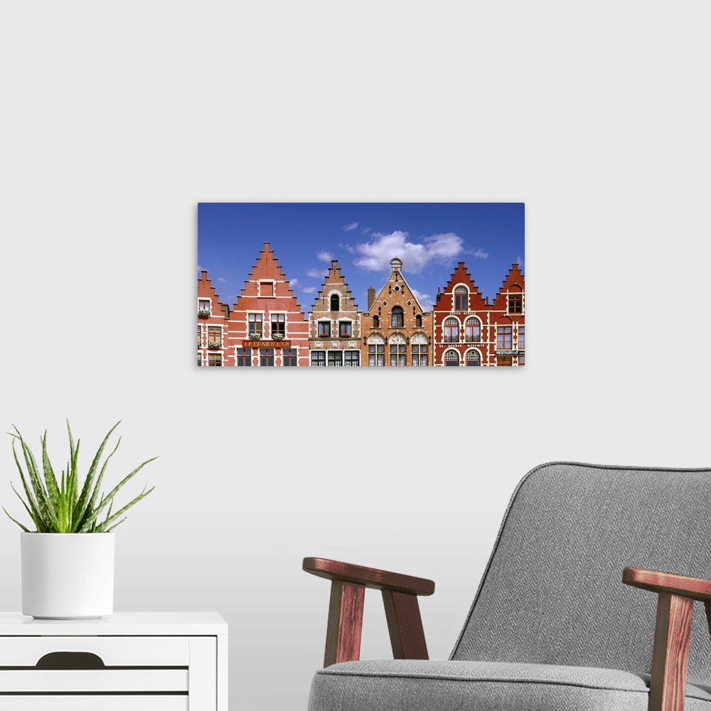A modern room featuring Belgium, Bruges, Typical houses