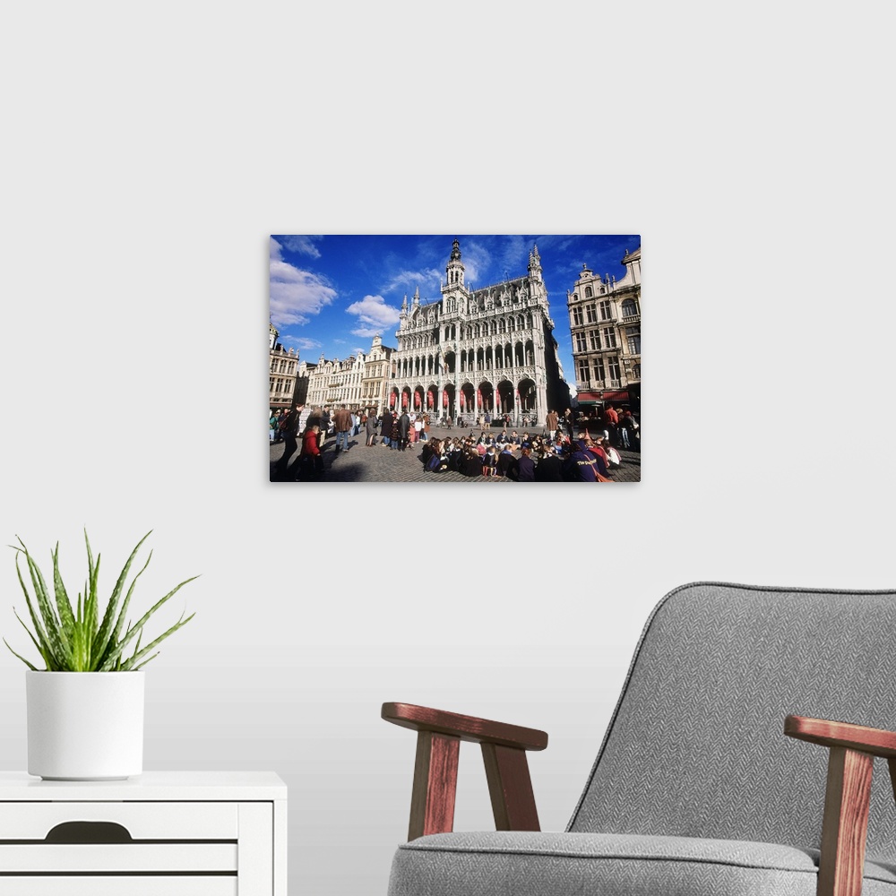 A modern room featuring Belgium, Brussels, Brussels, Grand Place, Grote Markt, Benelux, Travel Destination, Maison du Roi