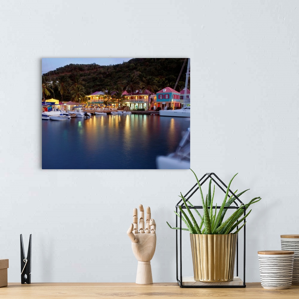 A bohemian room featuring Bitish Virgin Islands, Tortola, West End, Soper's Hole wharf, Pusser's Landing