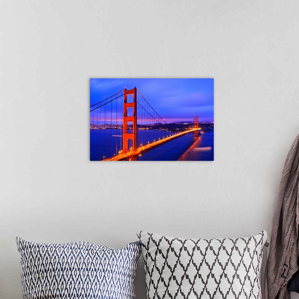 A bohemian room featuring California, Golden Gate Bridge