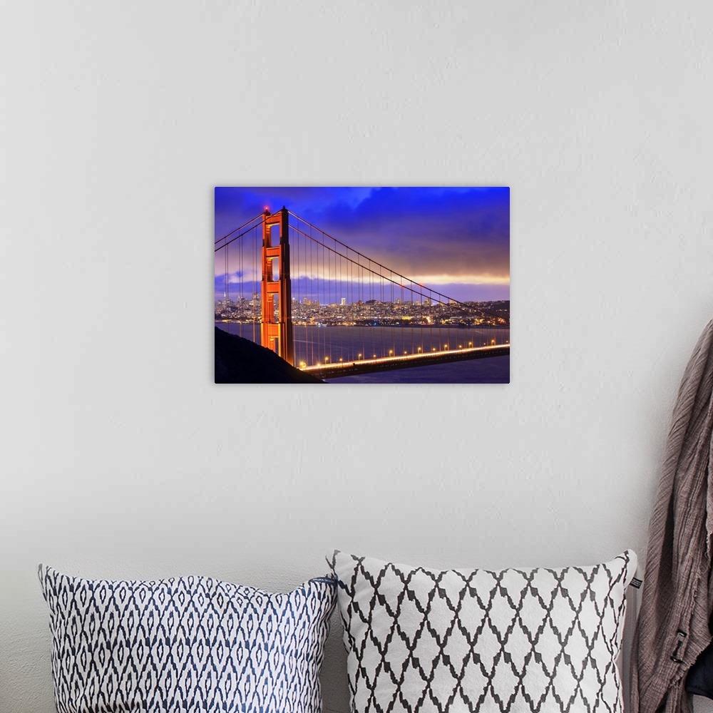 A bohemian room featuring California, Golden Gate Bridge