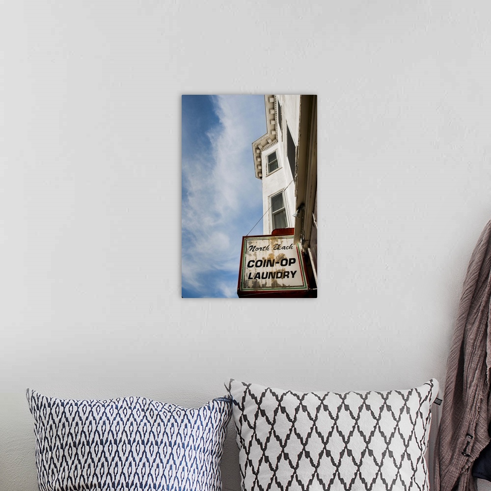 A bohemian room featuring California, San Francisco, Coin Op laundry, Launderette sign