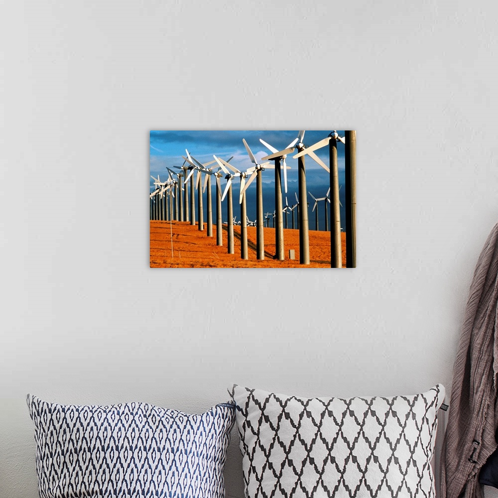 A bohemian room featuring California, Tracey, wind turbines