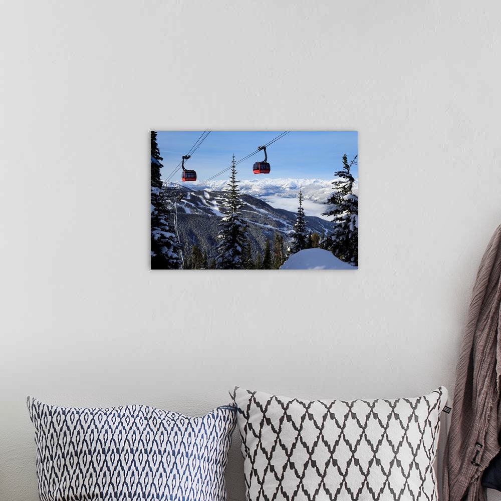 A bohemian room featuring Canada, British Columbia, Gondola and the Whistler mountain ski area