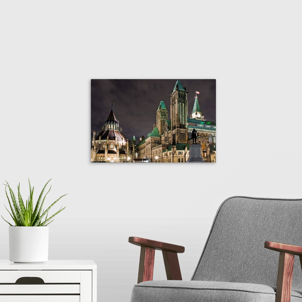 A modern room featuring Canada, Ontario, Ottawa, Houses of Parliament on the Ottawa River