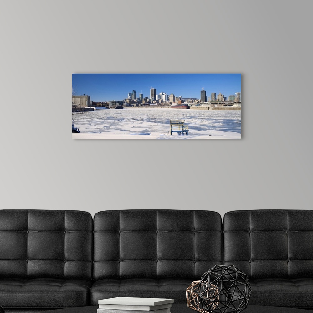 A modern room featuring Canada, Quebec, Montreal, Skyline during the winter