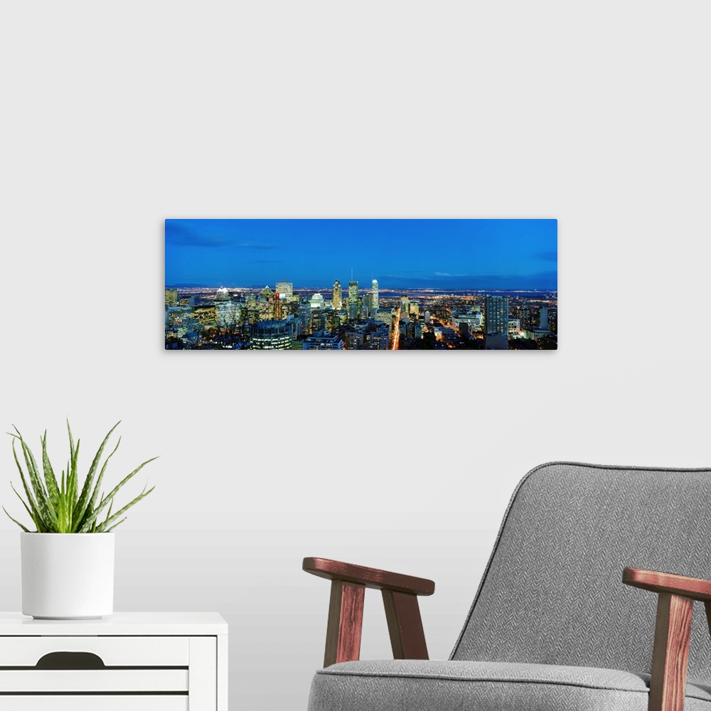 A modern room featuring Canada, Quebec, Montreal, Skyline from Mount Royal