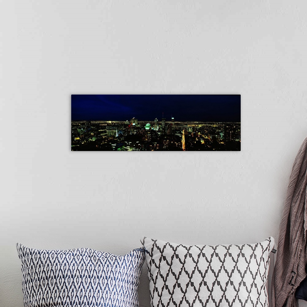 A bohemian room featuring Canada, Quebec, Montreal, Skyline from Mount Royal