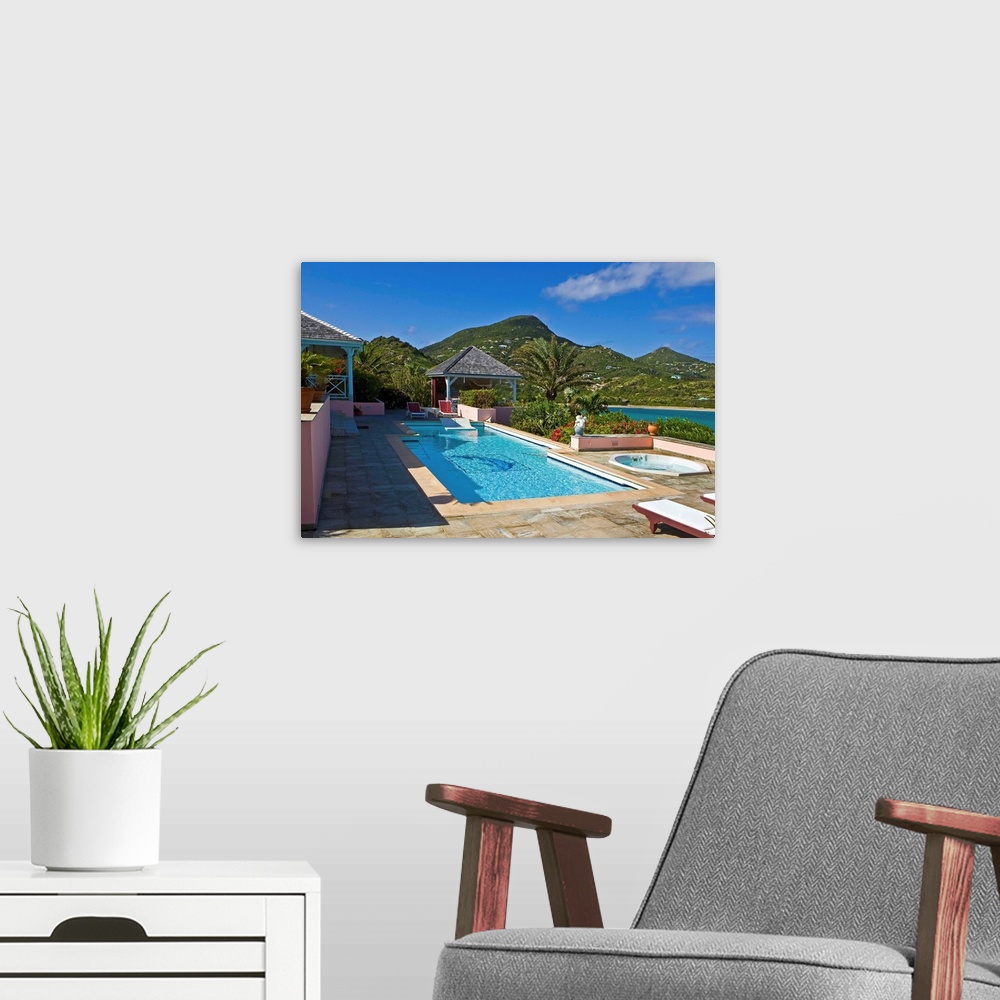 A modern room featuring French West Indies, Saint Barthelemy, Caribbean