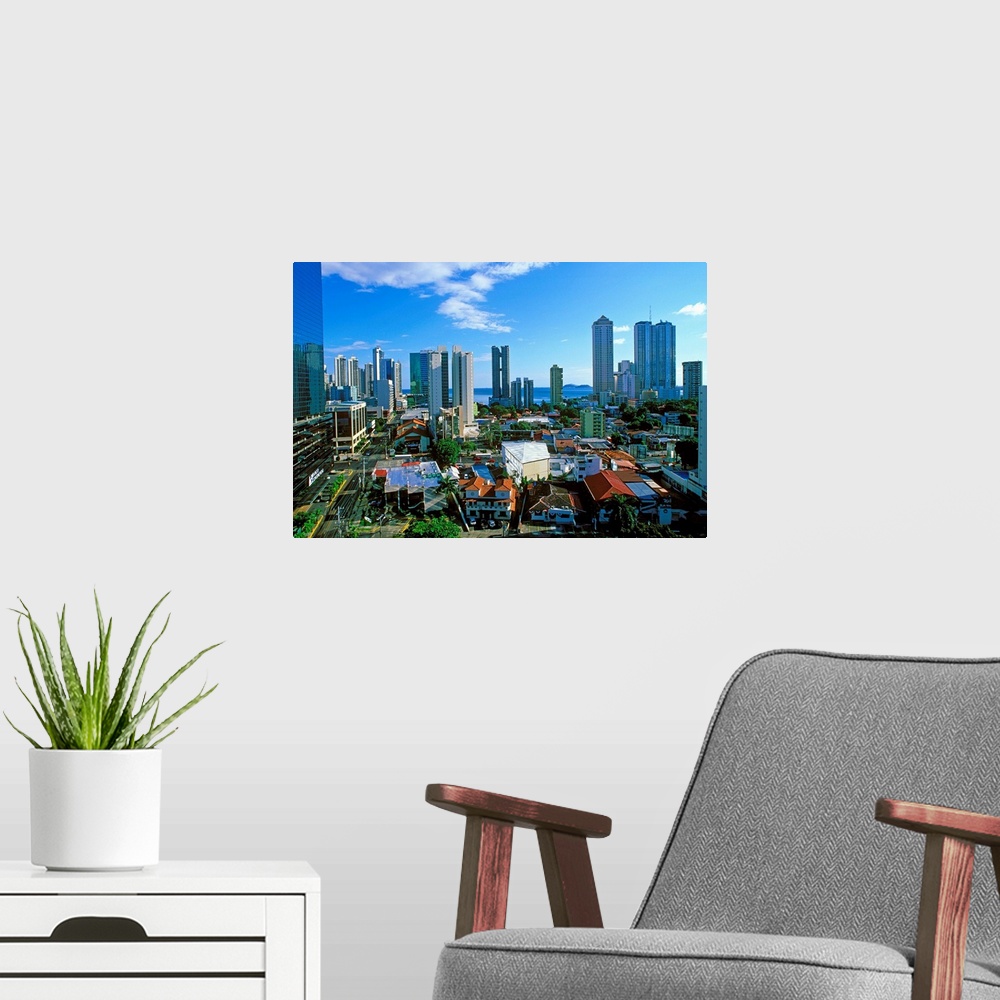 A modern room featuring Panama, Panama, View of the city