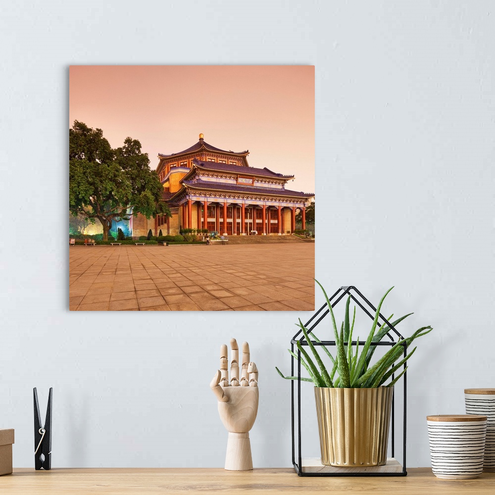 A bohemian room featuring China, Guangdong, Canton, Sun Yat-Sen Memorial Hall.