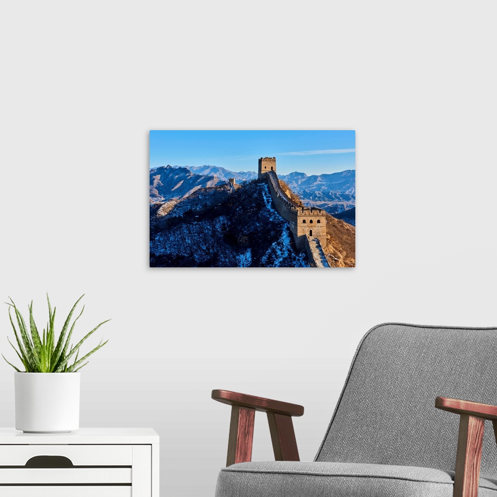 A modern room featuring China, Hebei, Great Wall of China, Gubeikou, China, Hebei province, Jinshanling and Simatai secti...