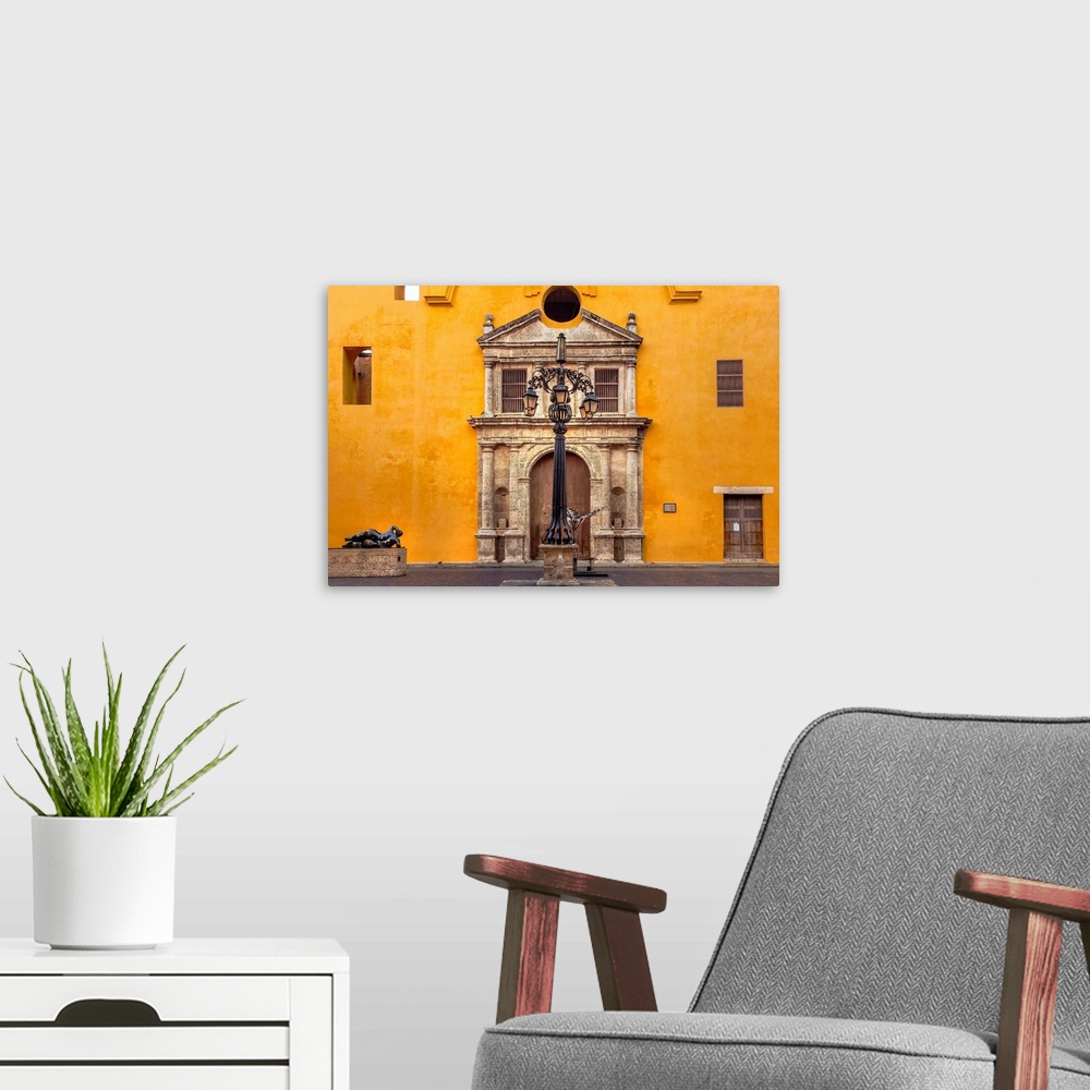 A modern room featuring Colombia, Cartagena, Old City, Plaza Santo Domingo, Church and Convent of Santo Domingo,  Unesco ...