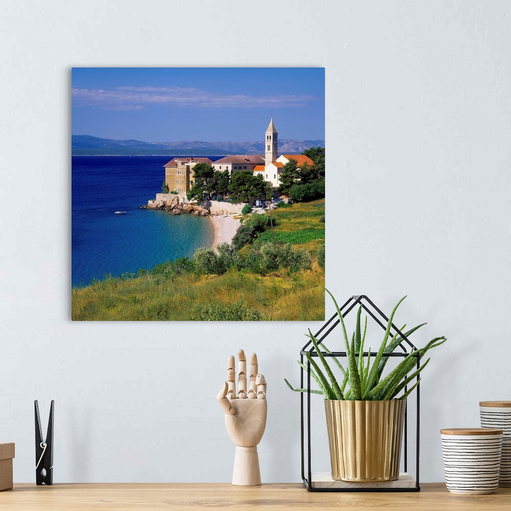 A bohemian room featuring Croatia, Dalmatia, Adriatic Coast, Brac island, Bol, Beach at the Dominican Monastery