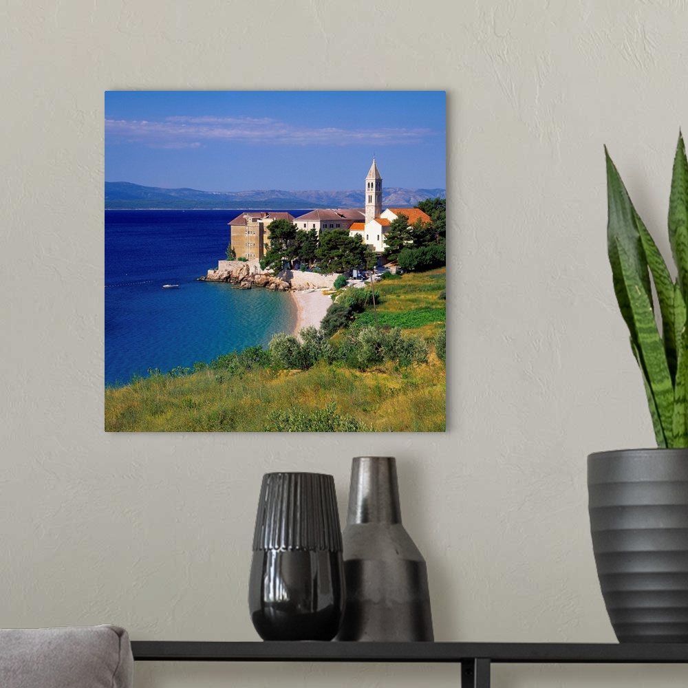 A modern room featuring Croatia, Dalmatia, Adriatic Coast, Brac island, Bol, Beach at the Dominican Monastery