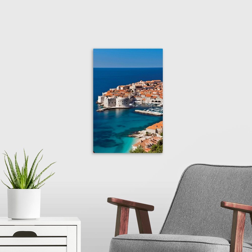 A modern room featuring Croatia, Dalmatia, Dubrovnik, St John's Fortress, old town and the harbor