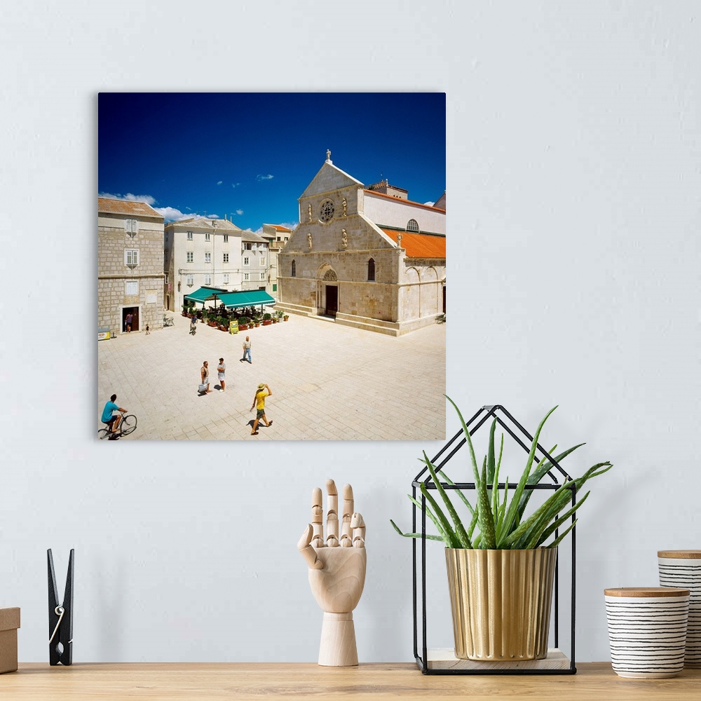 A bohemian room featuring Croatia, Pag, Old town of Pag with the Parish Church of the Assumption