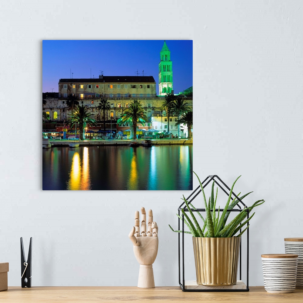 A bohemian room featuring Croatia, Split, Old harbor, Cathedral, Palace of Diocletian