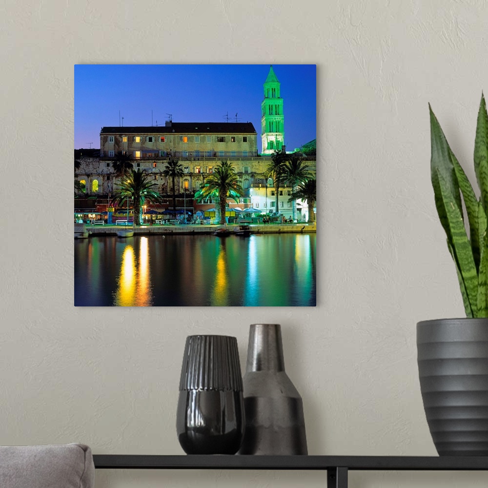 A modern room featuring Croatia, Split, Old harbor, Cathedral, Palace of Diocletian