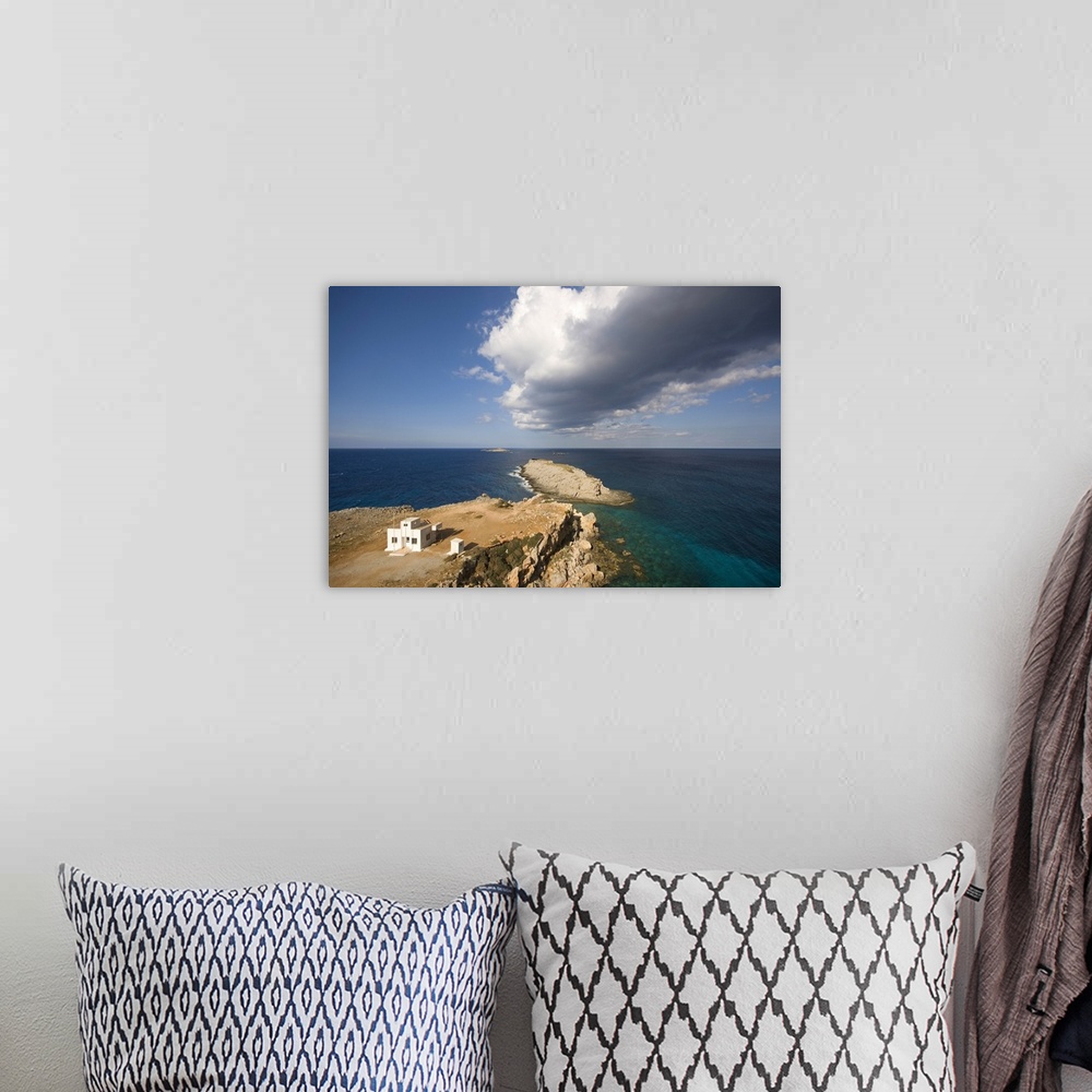 A bohemian room featuring Cyprus, Northern Cyprus, Kirpasa, View of Cape Zafer, point of the Karpas peninsula