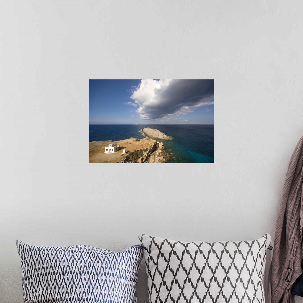A bohemian room featuring Cyprus, Northern Cyprus, Kirpasa, View of Cape Zafer, point of the Karpas peninsula