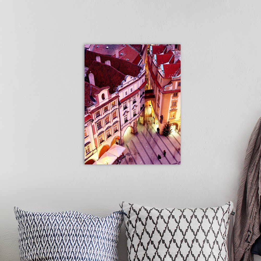 A bohemian room featuring Czech Republic, Prague, Old town square, view from above