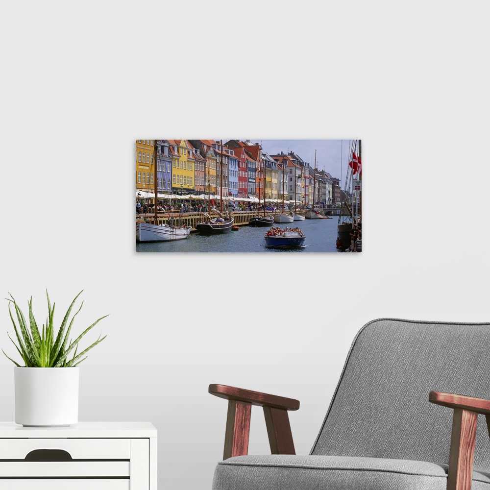 A modern room featuring Denmark, Copenhagen, Nyhavn port
