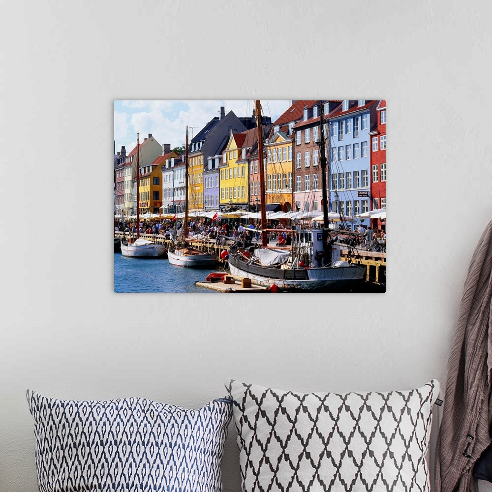 A bohemian room featuring Denmark, Copenhagen, Nyhavn port