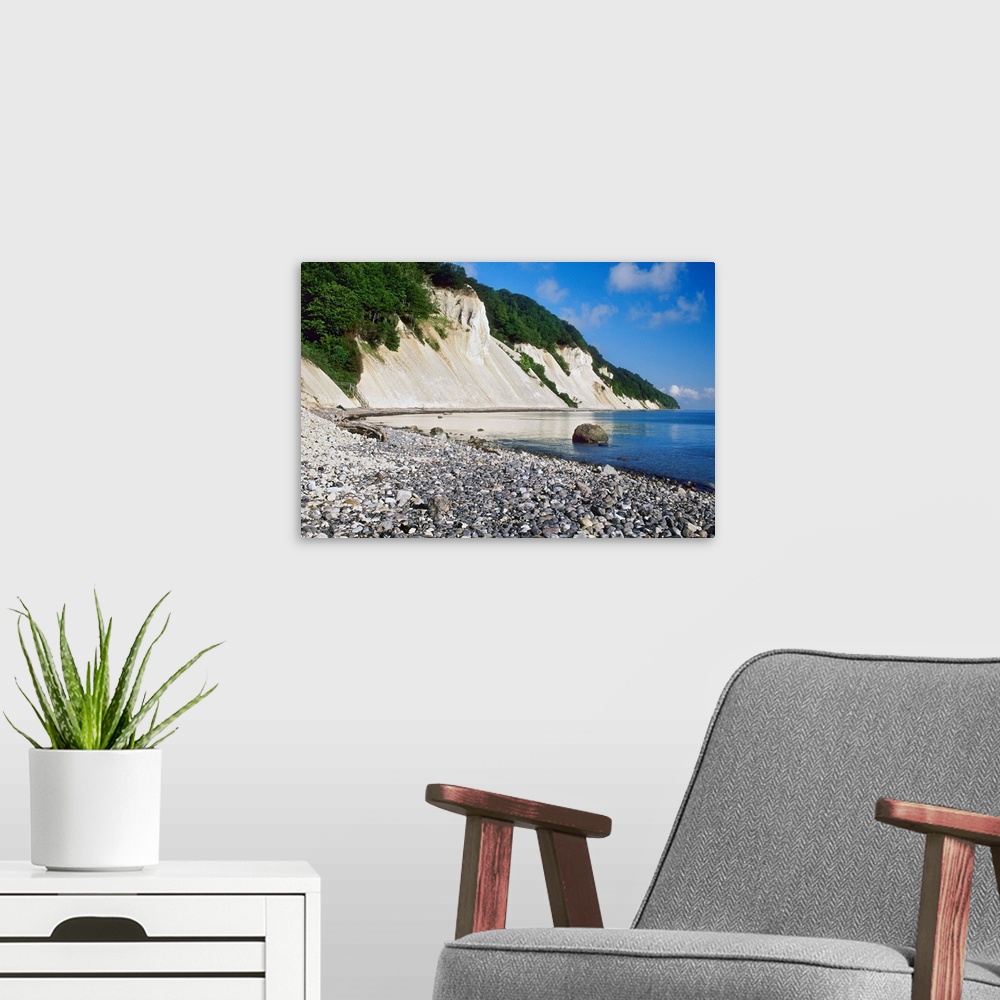 A modern room featuring Denmark, Storstrom, Mon, Oresund, Mons Klint, white chalk cliffs