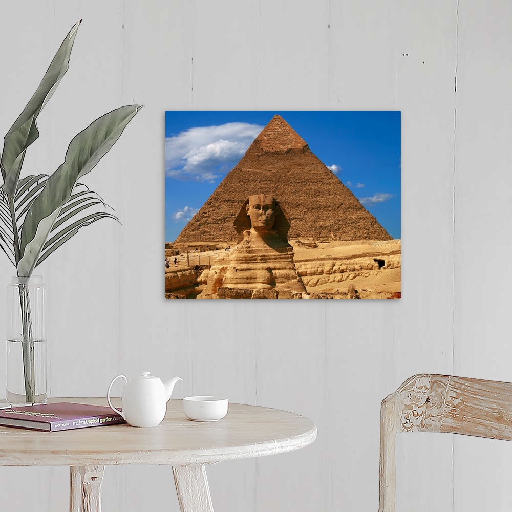 A farmhouse room featuring Egypt, Cairo, Giza, Jizah, Sphinx and Pyramid of Chefren