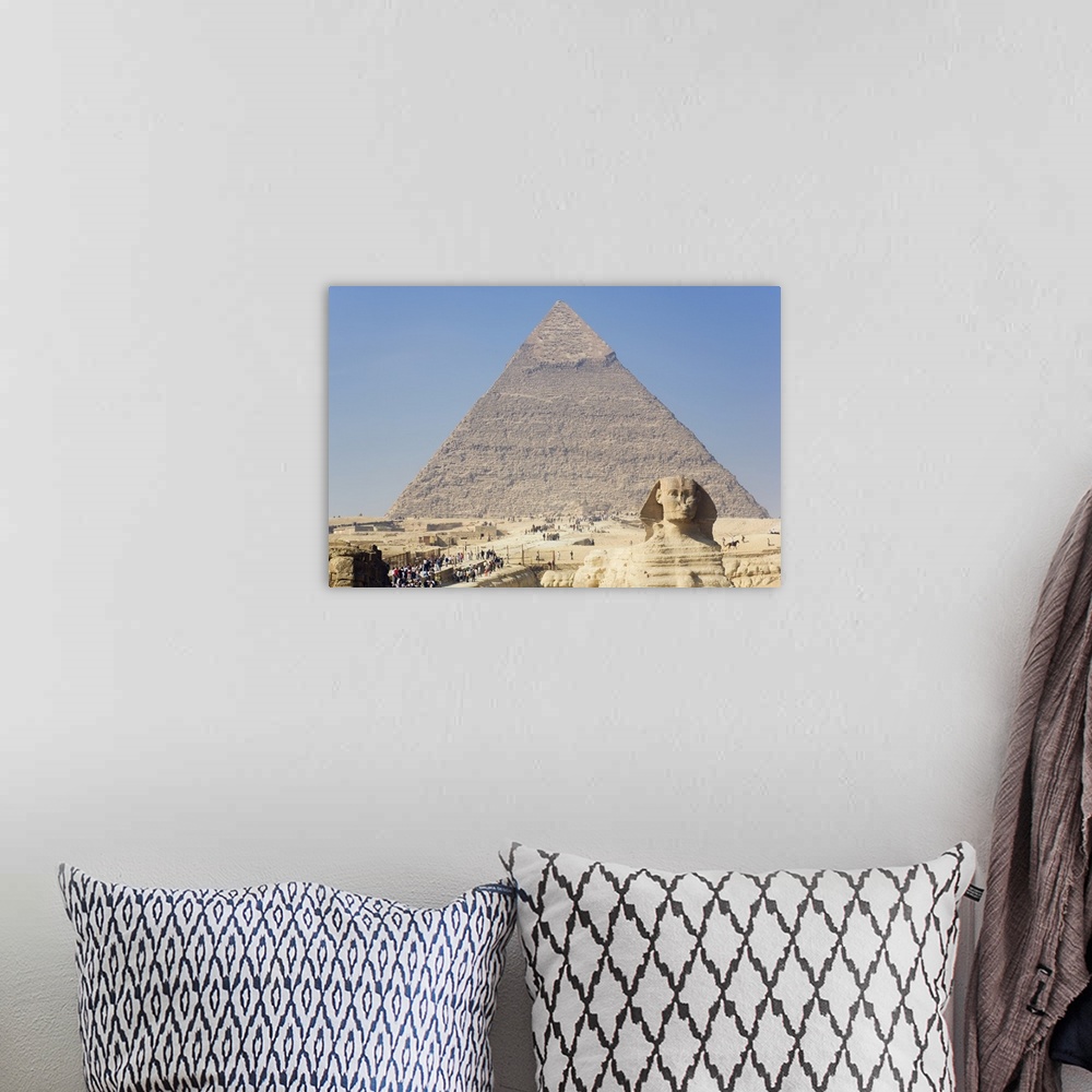 A bohemian room featuring Egypt, Cairo, Giza, Pyramids of Giza, The Sphinx and the Pyramid of Khafre