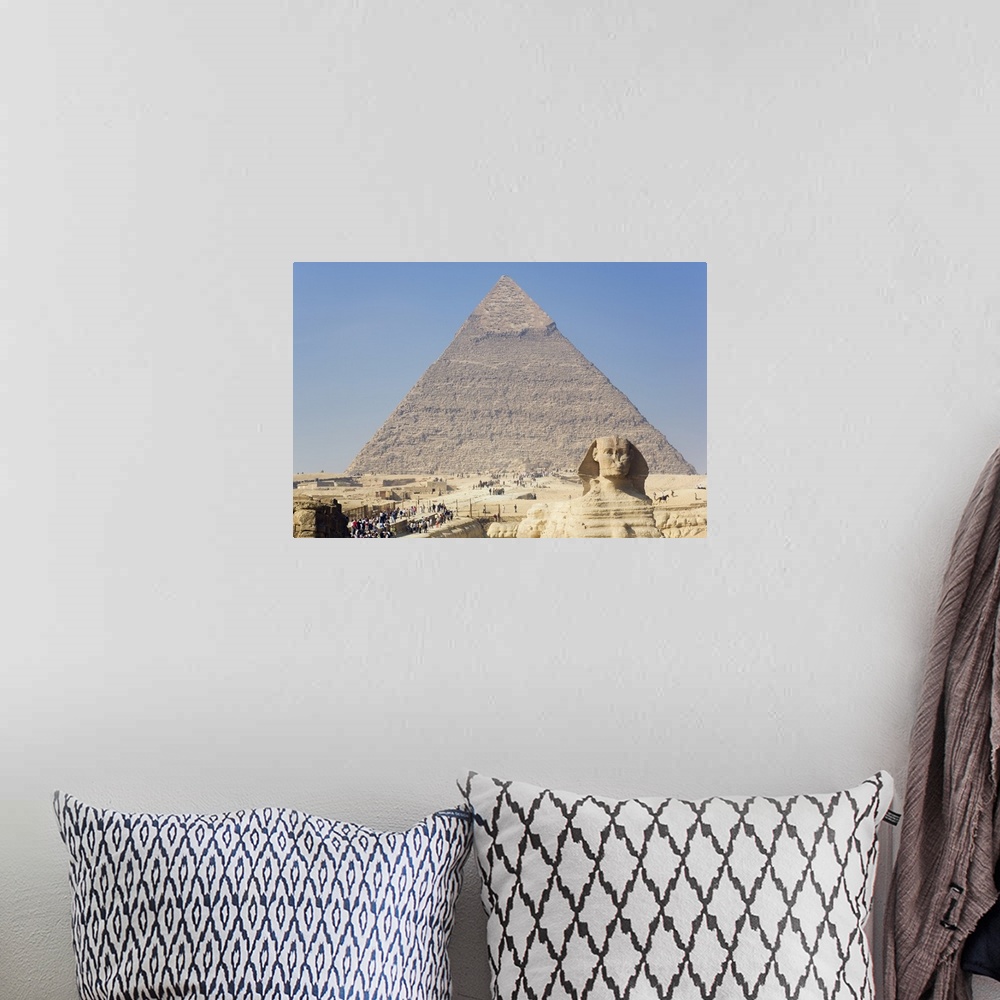 A bohemian room featuring Egypt, Cairo, Giza, Pyramids of Giza, The Sphinx and the Pyramid of Khafre